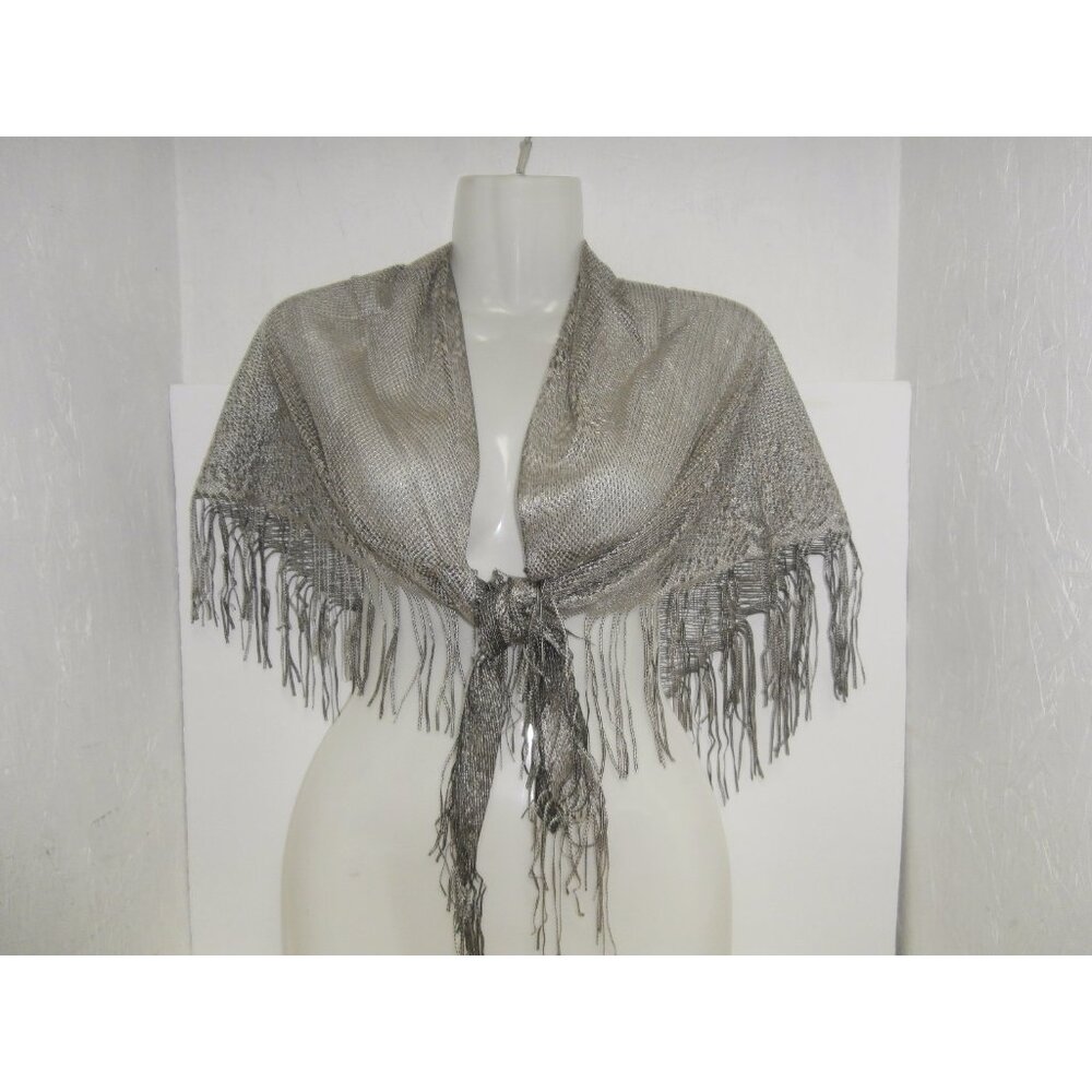 Unbranded Women's Lace Shaw Silver One Size NWOT!!!! - Picture 3 of 3